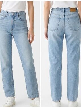 MADEWELL • ’90s Straight Jeans Light Wash High Rise Size 29